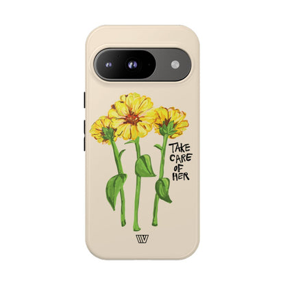 TAKE CARE OF HER | Tough Phone Case