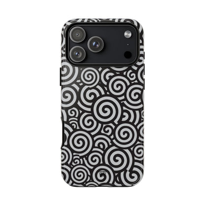 Abstract Sprial Tough Phone Case – iPhone 18 Pro Max, Glossy