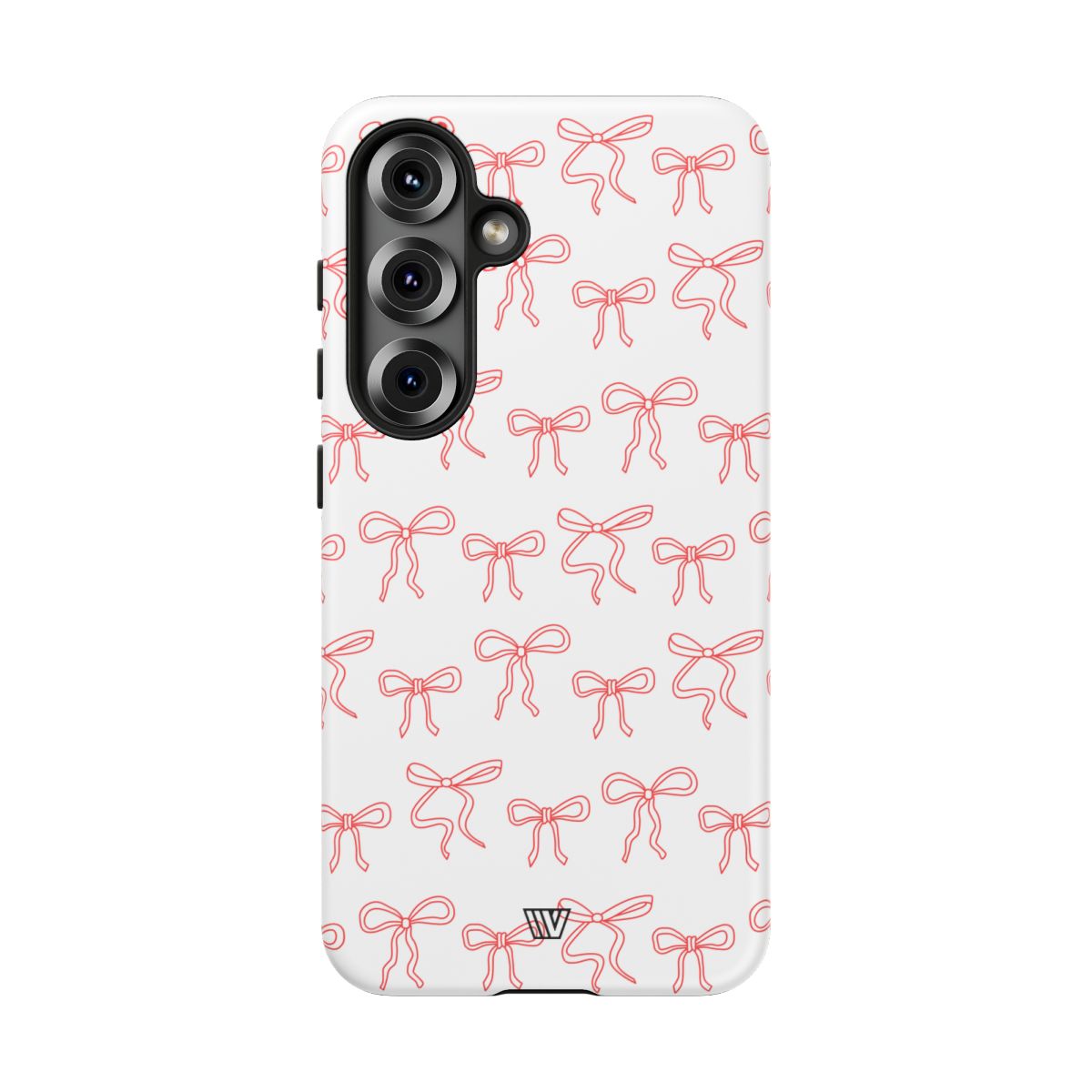 Red Ribbon Charm Tough Phone Case – Samsung Galaxy S25, Matte