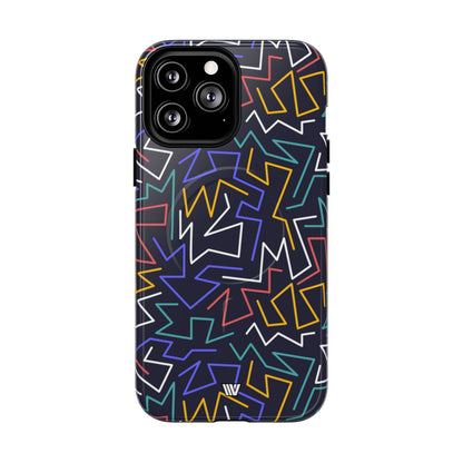 Zigzag Night MagSafe Tough iPhone Case – iPhone 13 Pro Max, Glossy