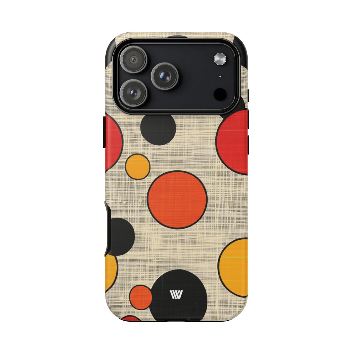 Mid-Century Dots Tough Phone Case – iPhone 17 Pro Max, Matte