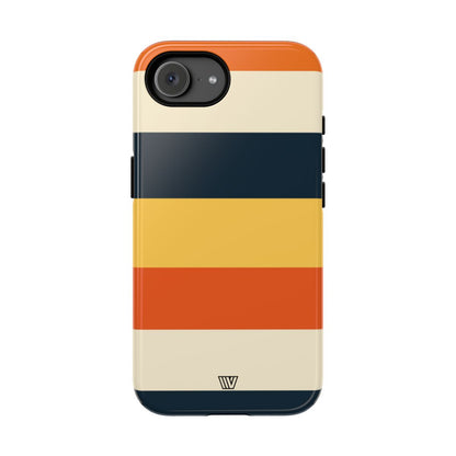 Beach Sunset Stripes Tough Phone Case – iPhone 16e, Glossy