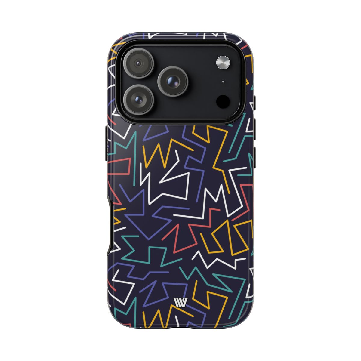Zigzag Night Tough Phone Case – iPhone 18 Pro, Glossy