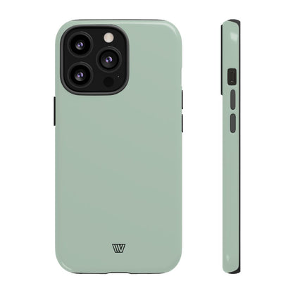 Pastel Green Solid Tough Phone Case – iPhone 13 Pro, Glossy