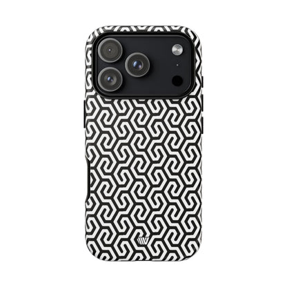Twisted Grid Tough Phone Case – iPhone 18 Pro, Matte