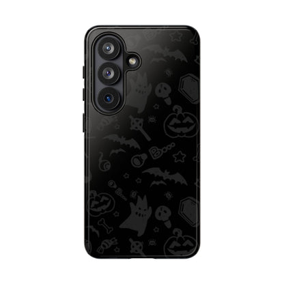 Spooky Halloween Pattern Black Tough Case – Samsung Galaxy S26, Glossy
