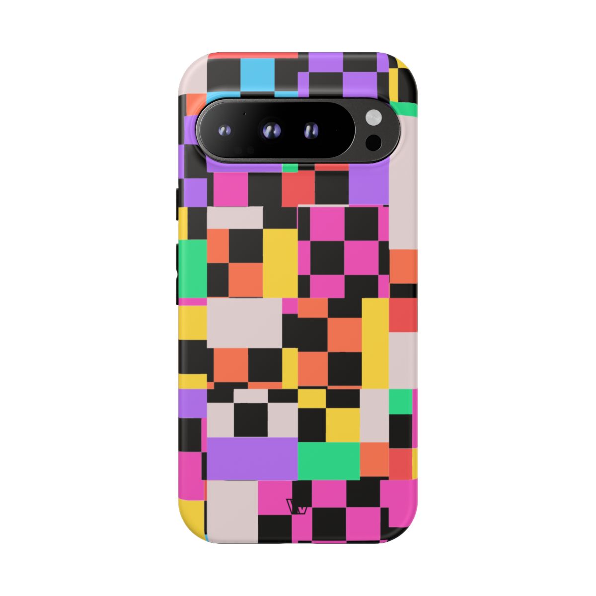 Mashed Up Checkerboard Tough Phone Case – Google Pixel 9 Pro XL, Matte