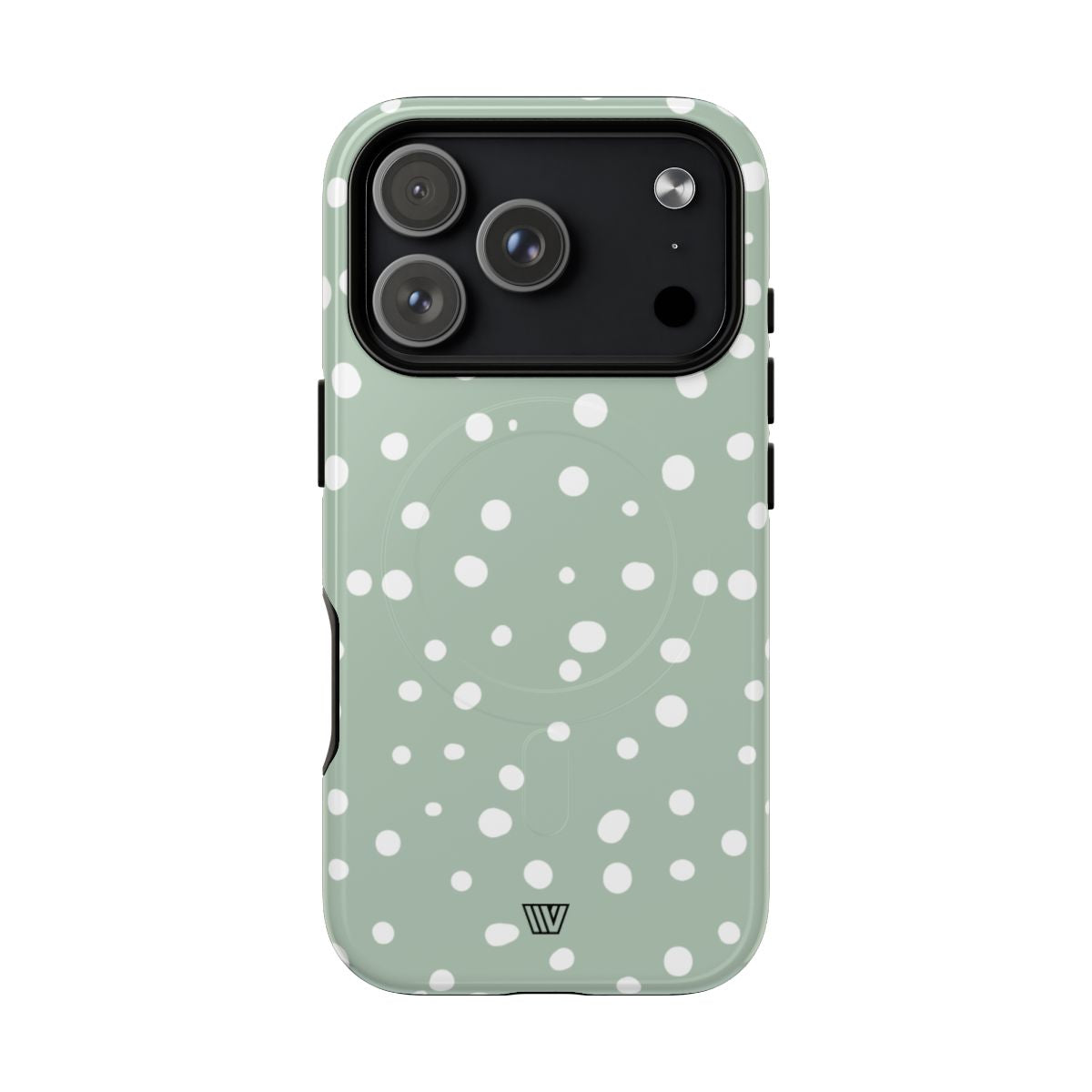 Pastel Green Dots MagSafe Tough iPhone Case – iPhone 18 Pro, Glossy