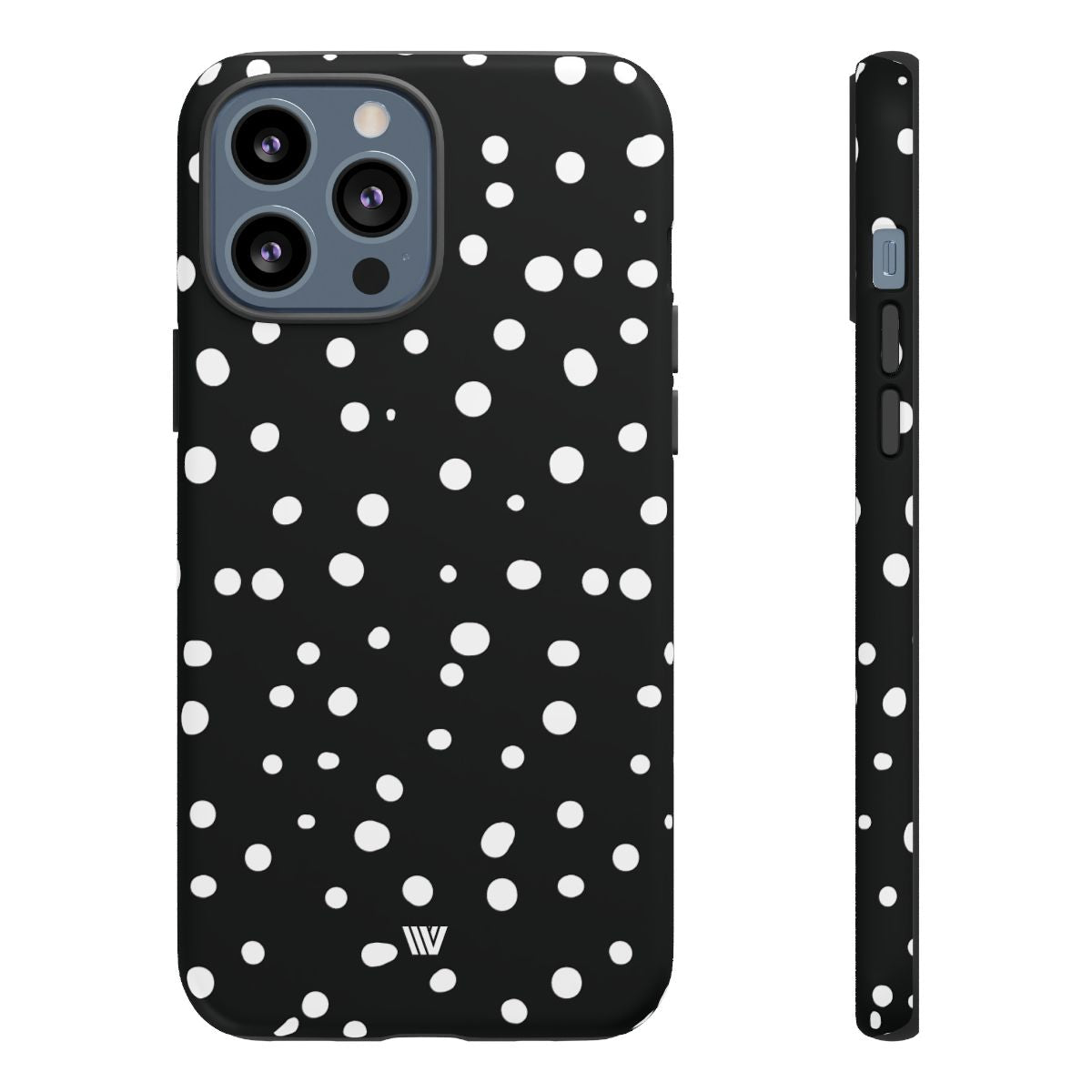 Black and White Dots Tough Phone Case – iPhone 13 Pro Max, Matte