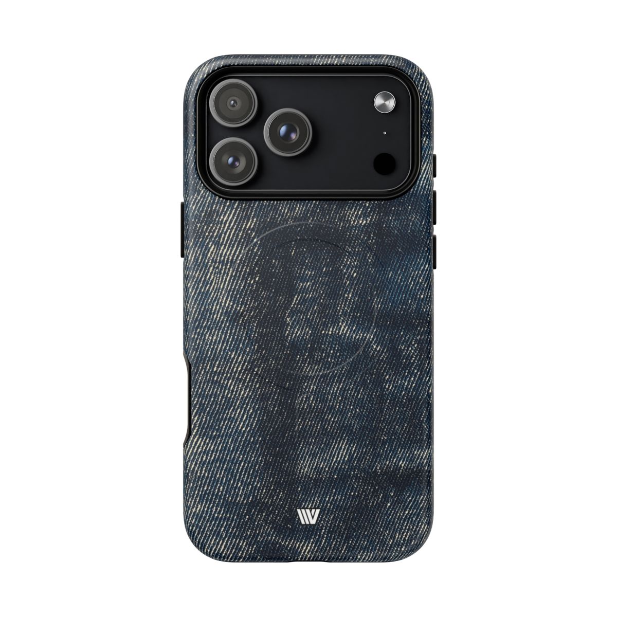 Faded Denim MagSafe Tough iPhone Case – iPhone 17 Pro Max, Matte