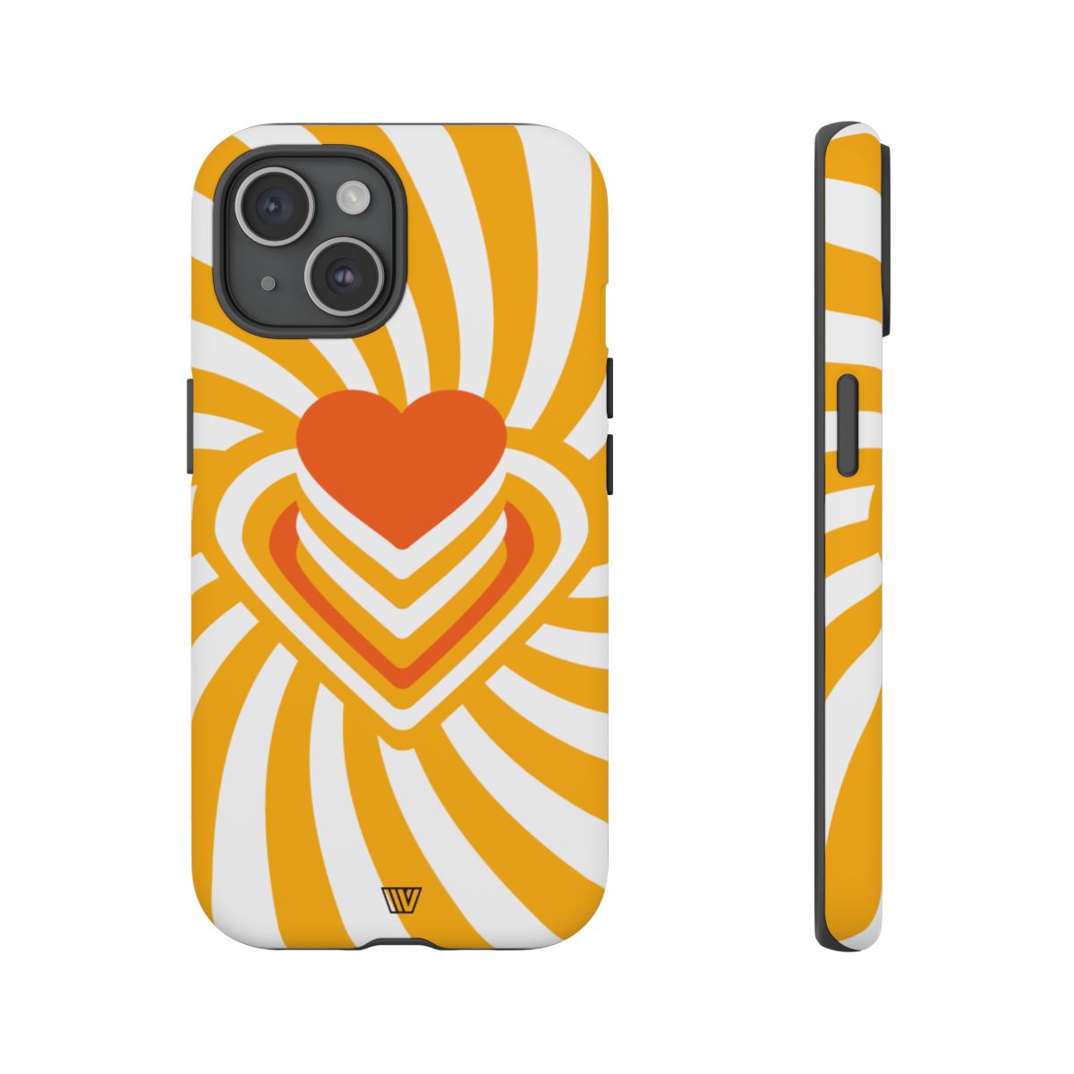 Heart Ray Stack Tough Phone Case – iPhone 15, Matte