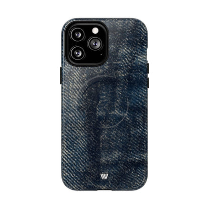 Faded Denim MagSafe Tough iPhone Case – iPhone 13 Pro Max, Glossy