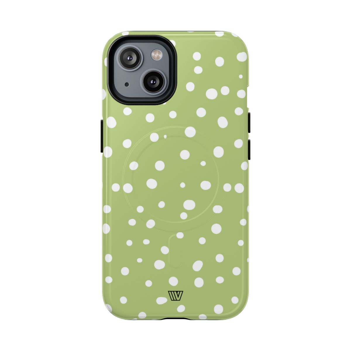 PALE OLIVE DOTS | MagSafe Tough iPhone Case