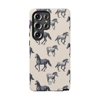Horse Sketches Tough Phone Case – Samsung Galaxy S25 Ultra, Matte