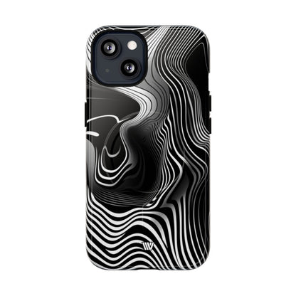 Abstract Zebra Stripes MagSafe Tough iPhone Case – iPhone 13, Glossy