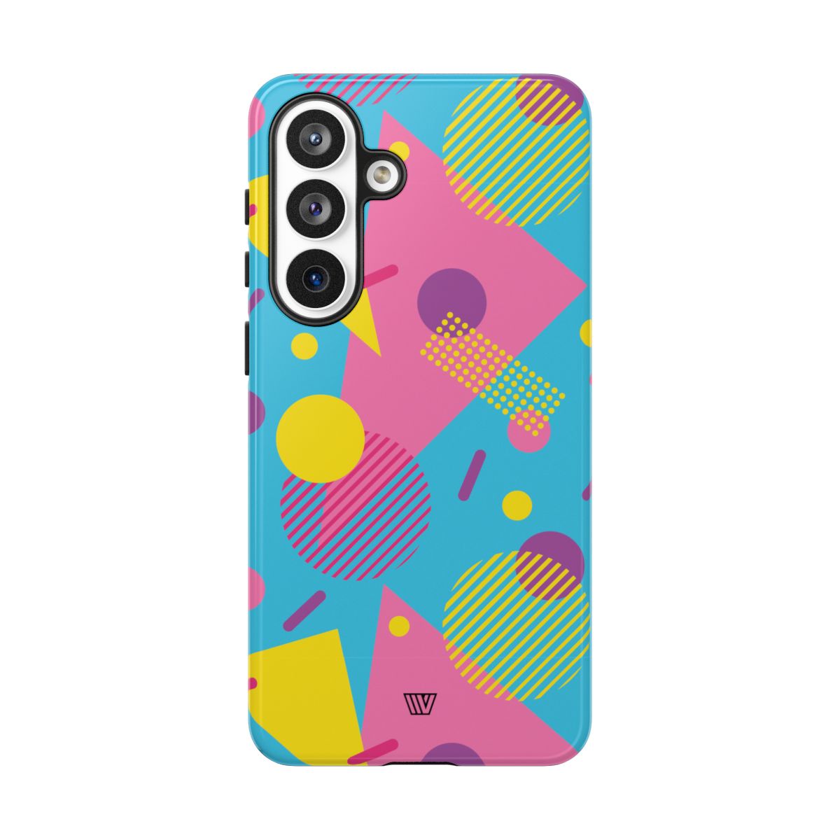 80s / 90s Retro Pattern Light Blue Tough Phone Case – Samsung Galaxy S26 Plus, Glossy
