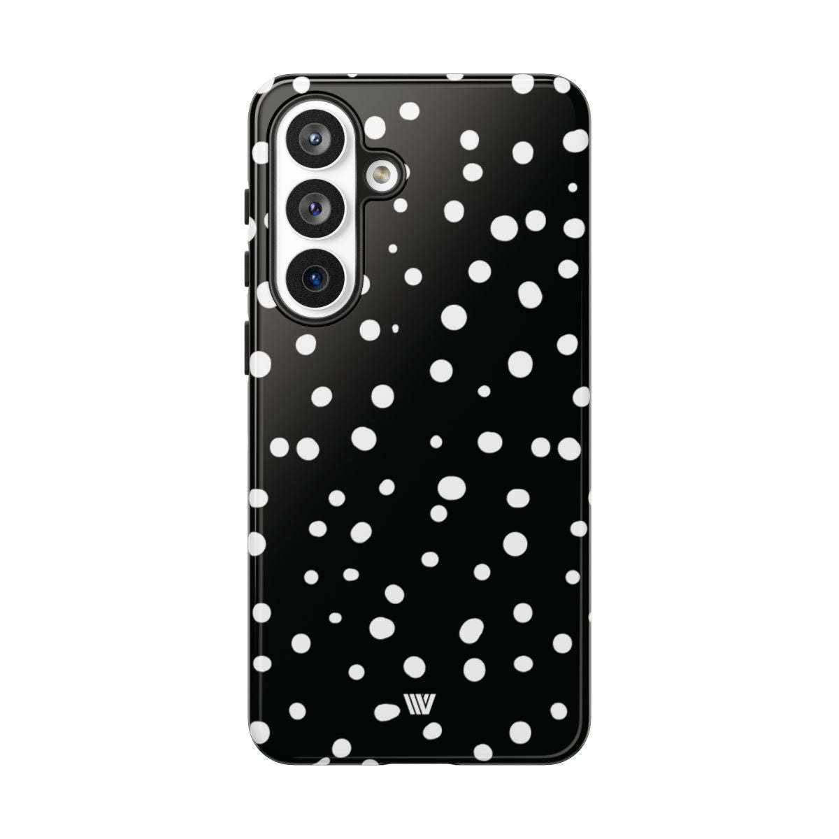 Black and White Dots Tough Phone Case – Samsung Galaxy S26 Plus, Glossy