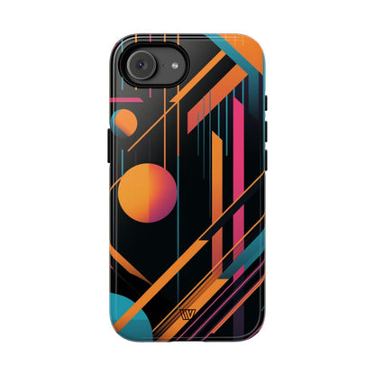 Bold Retro Lines Tough Phone Case – iPhone 16e, Glossy