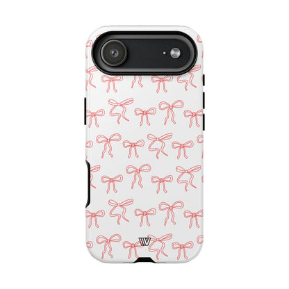 Red Ribbon Charm Tough Phone Case – iPhone 17 Air, Glossy