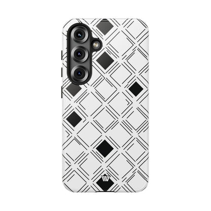Geometric Focus Tough Phone Case – Samsung Galaxy S25, Glossy