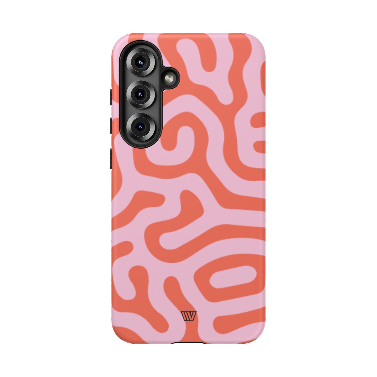 Coral Organic Lines Tough Phone Case – Samsung Galaxy S25 Plus, Matte