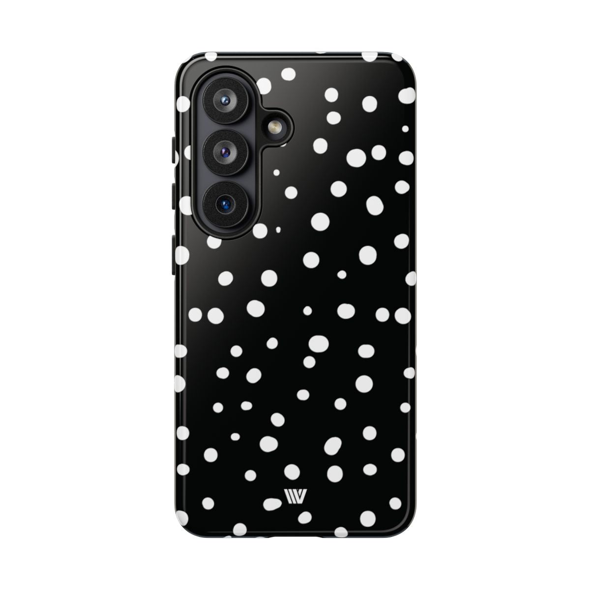Black and White Dots Tough Phone Case – Samsung Galaxy S26, Glossy