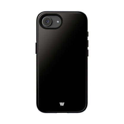 Jet Black Tough Phone Case – iPhone 16e, Glossy