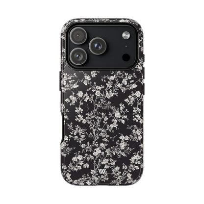 Inked Petals Tough Phone Case – iPhone 17 Pro, Glossy