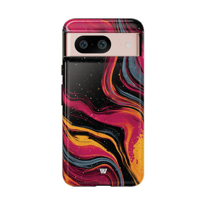 Cosmic Embers Tough Phone Case – Google Pixel 8, Glossy