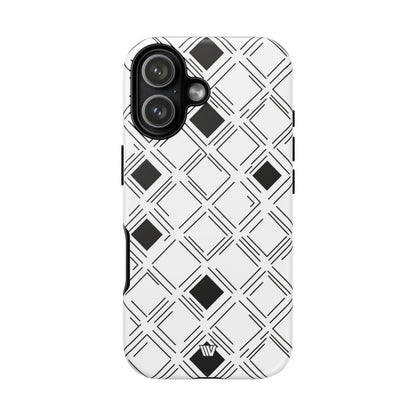 Geometric Focus Tough Phone Case – iPhone 17, Matte