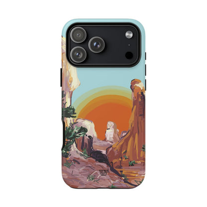 Desert Sunrise Trovvve x Earth Formations Tough Phone Case – iPhone 17 Pro Max, Matte