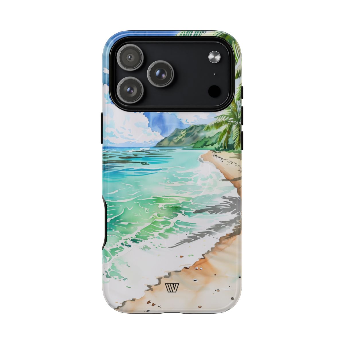 Watercolor Beach MagSafe Tough iPhone Case – iPhone 18 Pro Max, Glossy