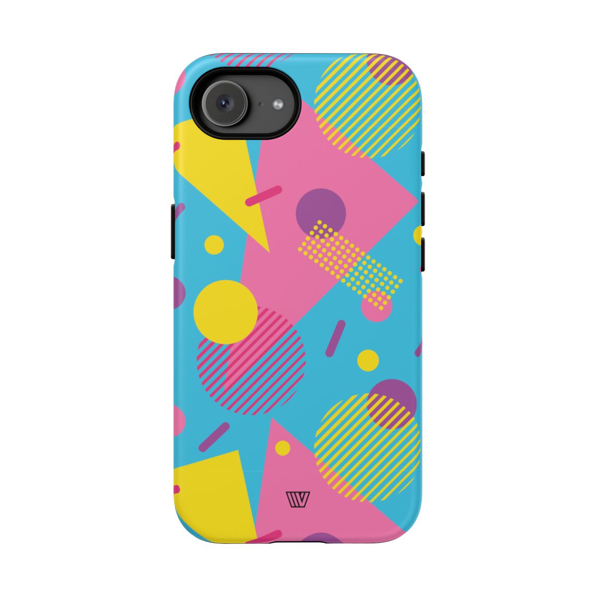 80s / 90s Retro Pattern Light Blue Tough Phone Case – iPhone 17e, Matte