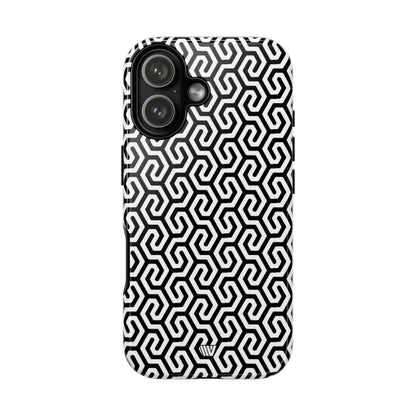 Twisted Grid Tough Phone Case – iPhone 17, Glossy