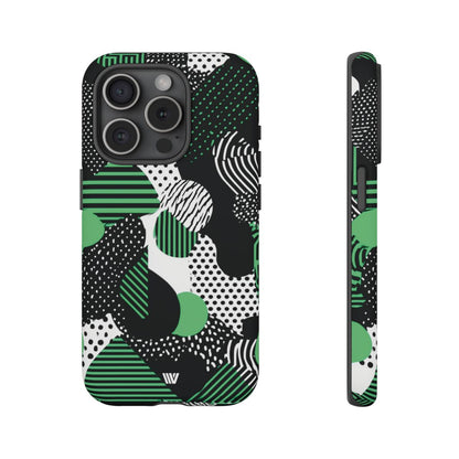 Pattern Clash Tough Phone Case – iPhone 15 Pro, Matte