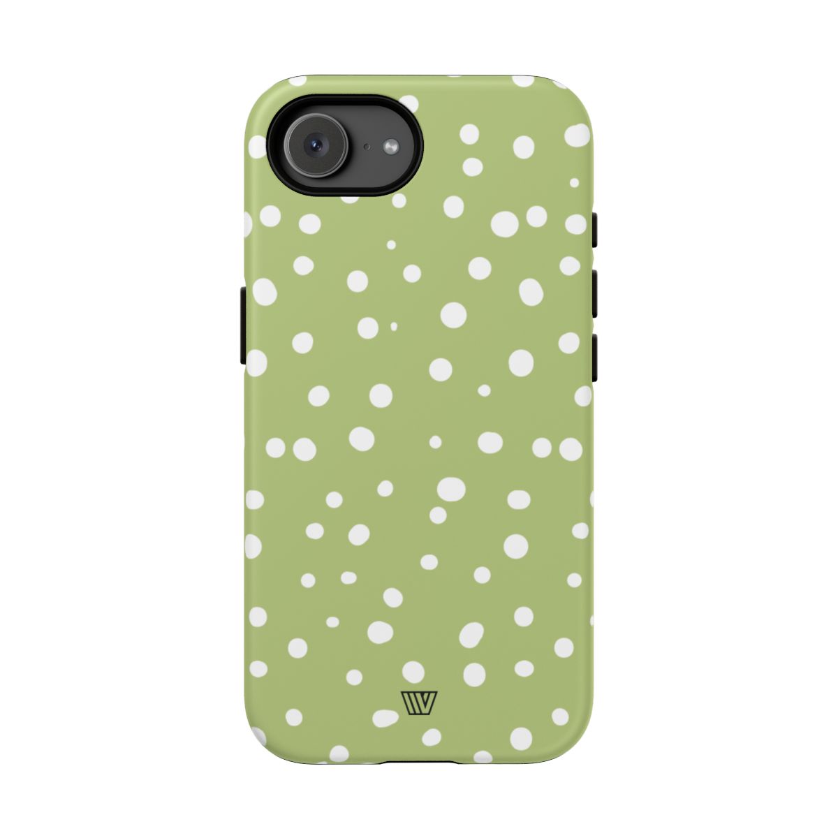 Pale Olive Dots Tough Phone Case – iPhone 16e, Matte