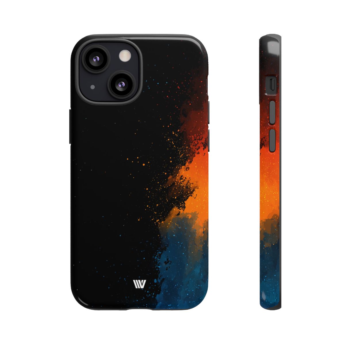 Void Splatter Tough Phone Case – iPhone 13 Mini, Glossy