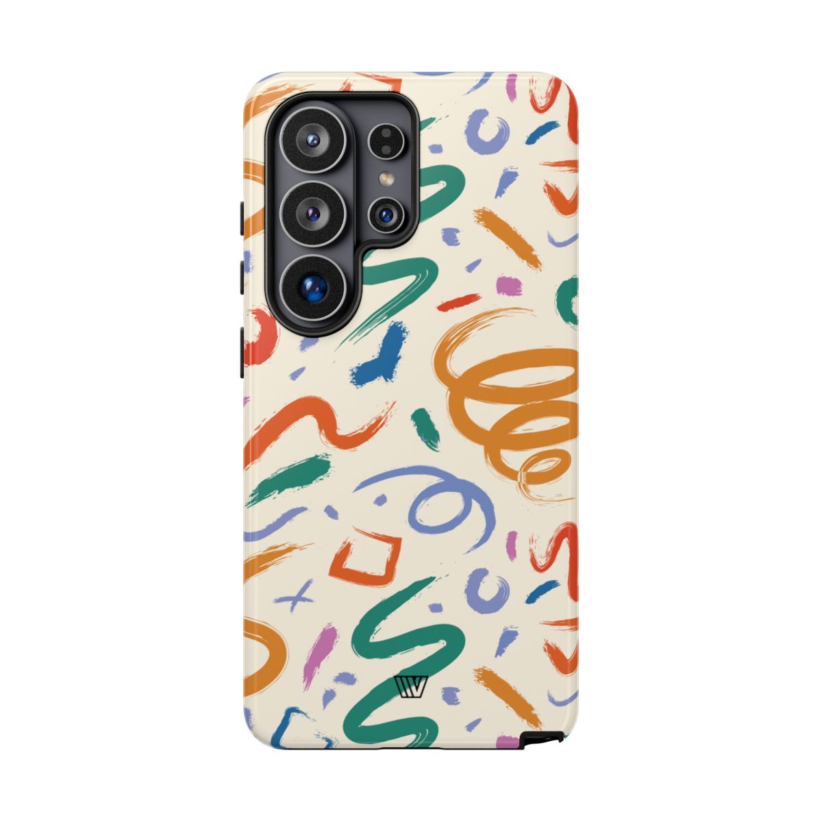 Doodle Brush Strokes Tough Phone Case – Samsung Galaxy S26 Ultra, Glossy