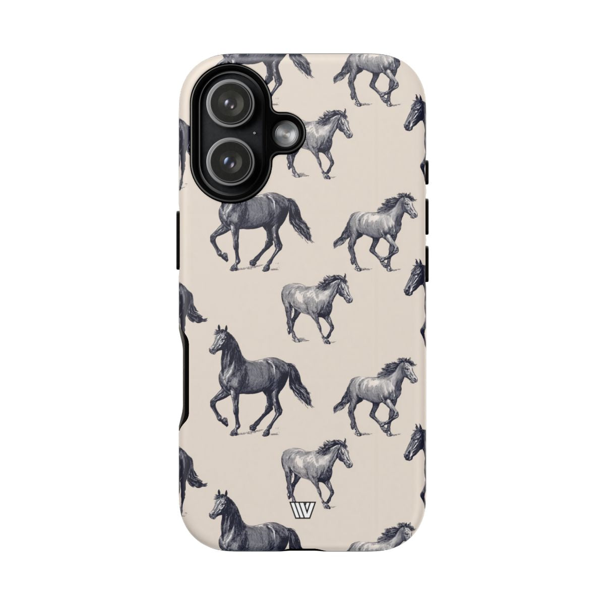 Horse Sketches Tough Phone Case – iPhone 17, Matte