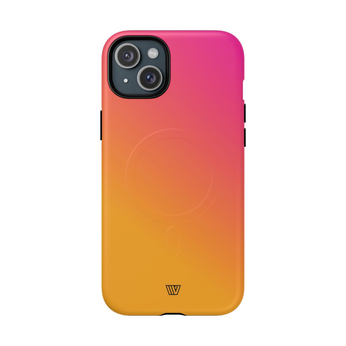 Hot Pink Orange MagSafe Tough iPhone Case – iPhone 15 Plus, Matte