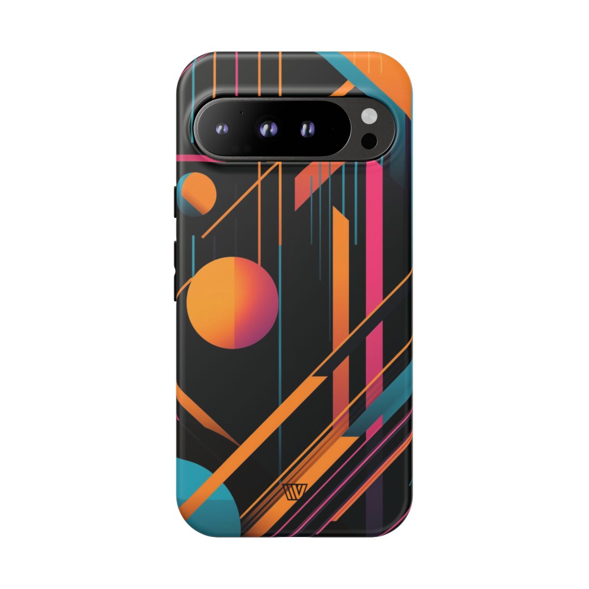 Bold Retro Lines Tough Phone Case – Google Pixel 9 Pro XL, Matte