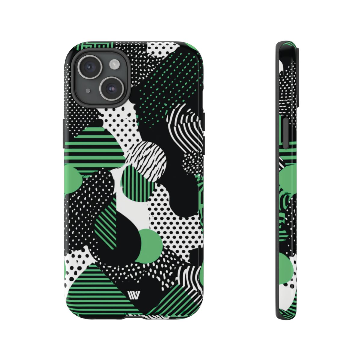 Pattern Clash Tough Phone Case – iPhone 15 Plus, Glossy