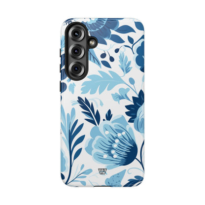 BLUE WHITE FLOWERS | Tough Phone Case