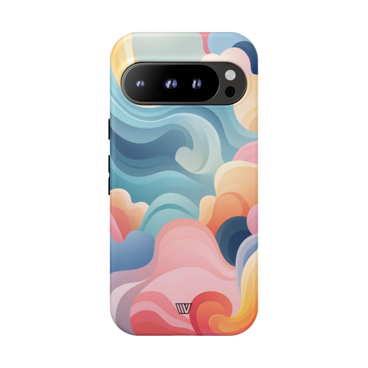 Whimsical Clouds Tough Phone Case – Google Pixel 9 Pro, Matte