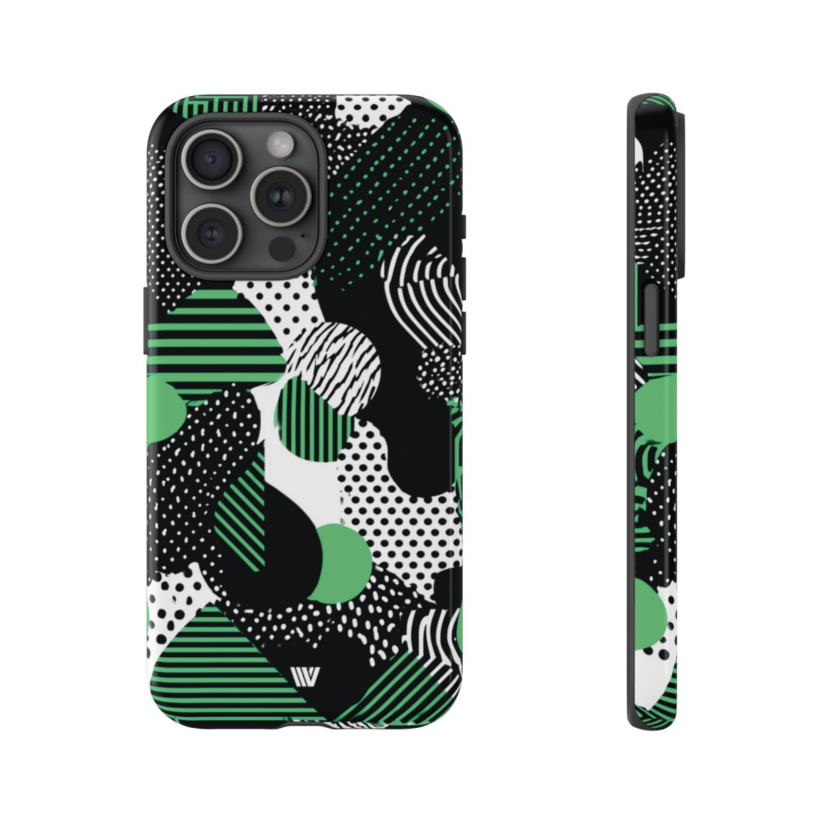 Pattern Clash Tough Phone Case – iPhone 15 Pro Max, Glossy