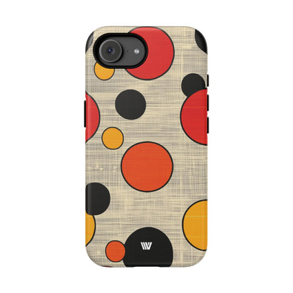 Mid-Century Dots Tough Phone Case – iPhone 16e, Matte