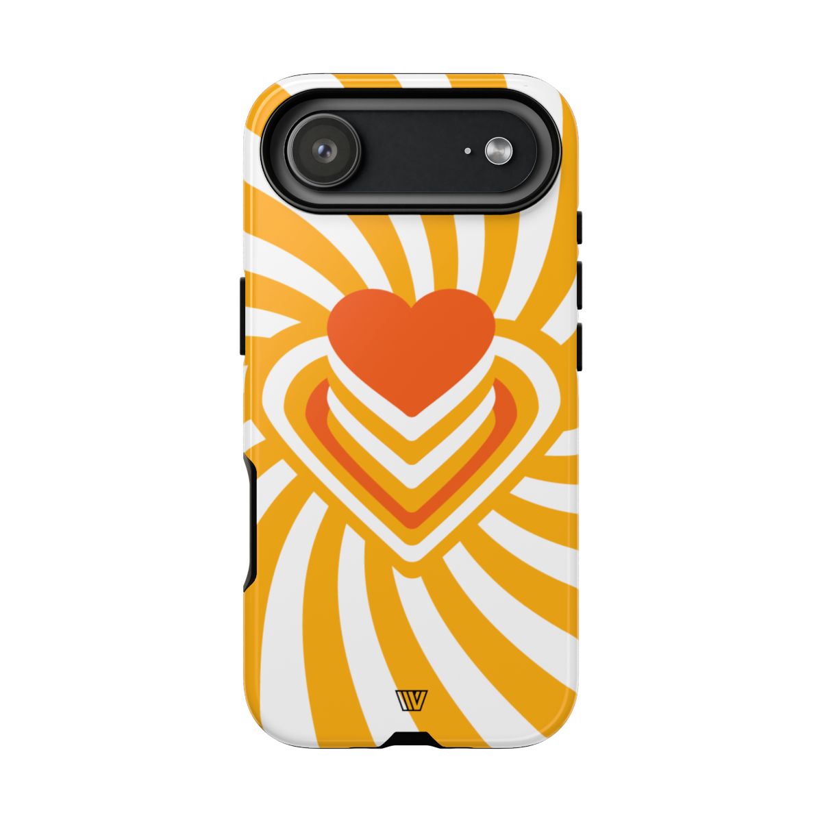 Heart Ray Stack Tough Phone Case – iPhone 17 Air, Glossy