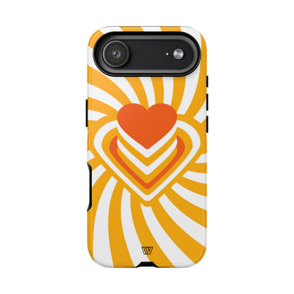 Heart Ray Stack Tough Phone Case – iPhone 17 Air, Glossy