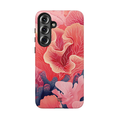 Pink Coral Tough Phone Case – Samsung Galaxy S25 Plus, Glossy