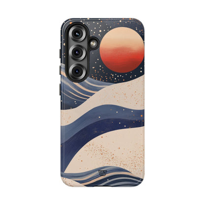 Cosmic Tides Tough Phone Case – Samsung Galaxy S25, Glossy